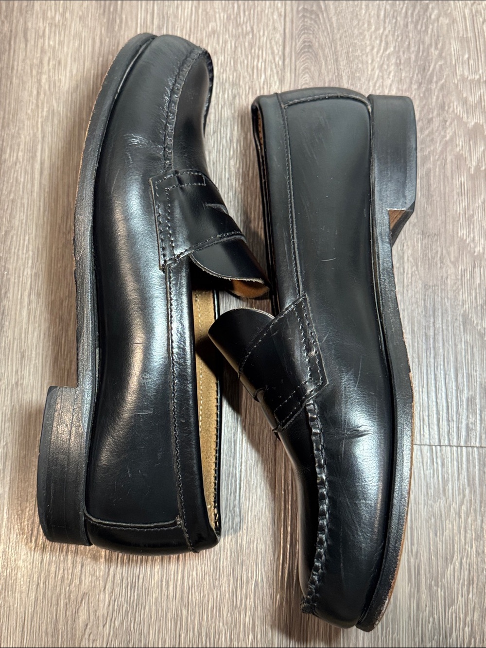 G.H. Bass Weejuns Classic Black Leather Penny Loafers Women’s Size 8 - Picture 5 of 7